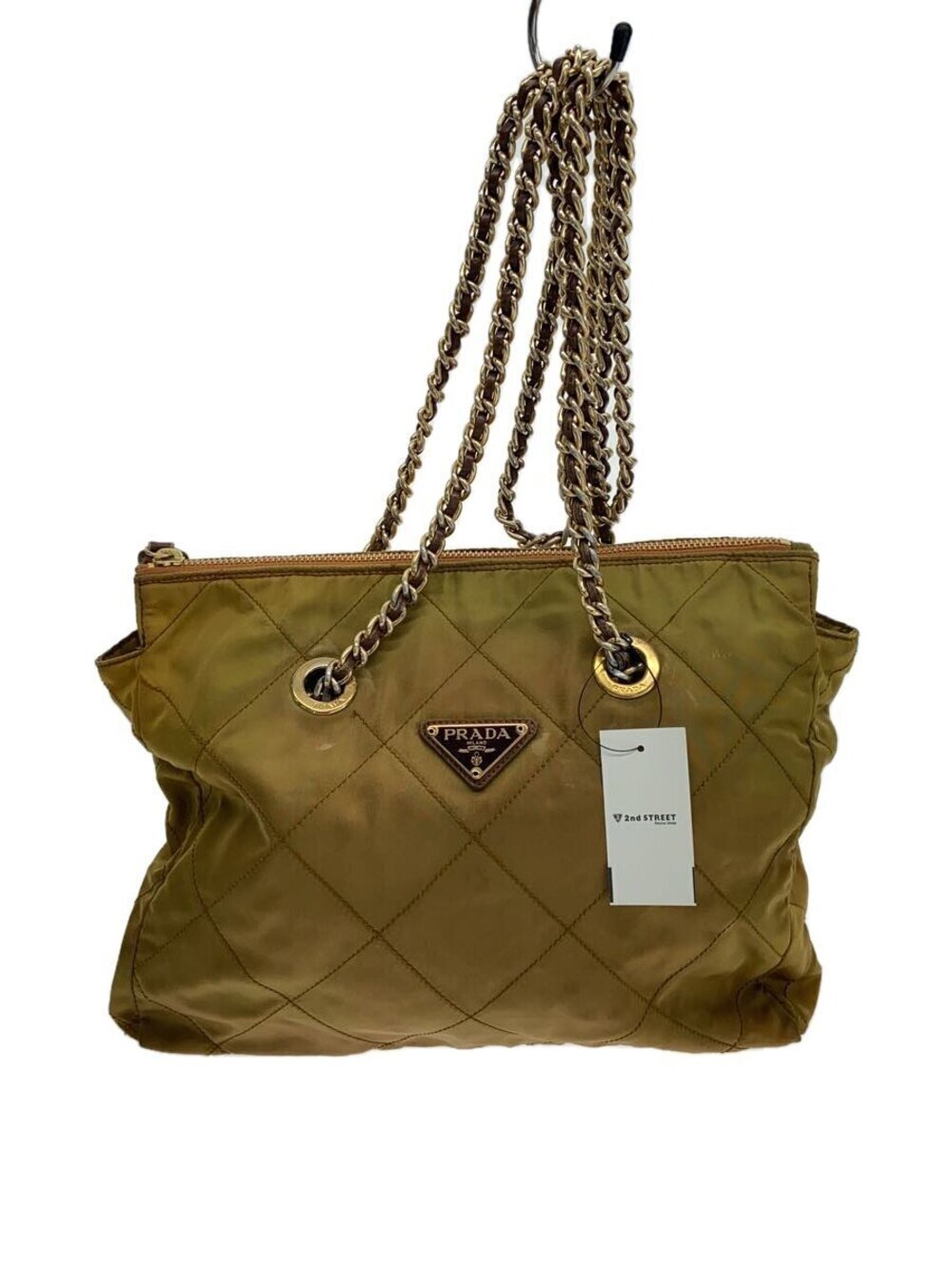Prada Chain Shoulder Bag Yellow